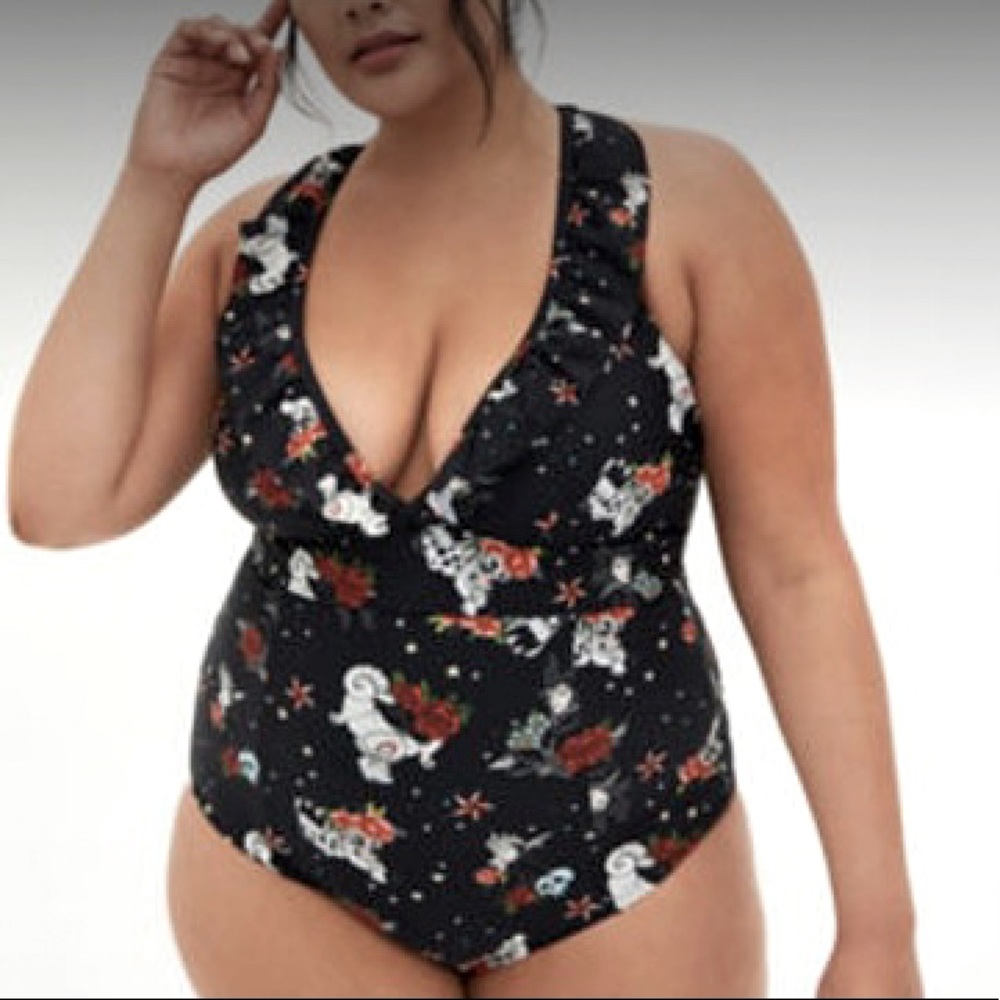 Disney villains ruffle swimsuit